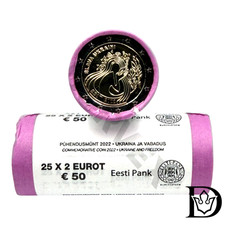 2022 Estonia 2 Euro Coin Roll