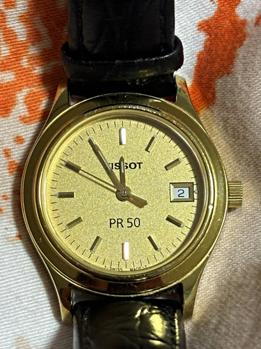 Tissot quarz uhr gold - pr, 50