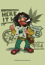 Rastaman route posterfahne - rastaman,