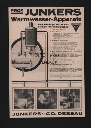 Dessau werbung 1926 junkers - werbung,