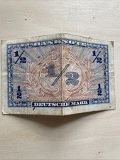 1/2 Banknote Deutsche Mark Serie 1948 Rar.