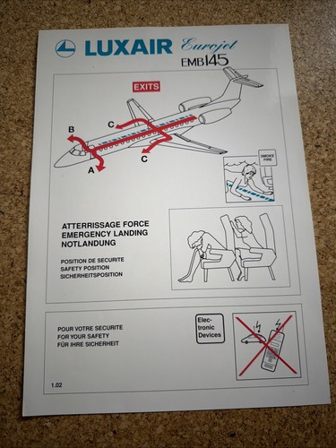 Luxair eurojet emb 145 safety - luxair,