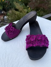 Tolle coole leichte Softclox Gr.41 Clogs Magenta Blumen 5cm LP.160€ so schön ?