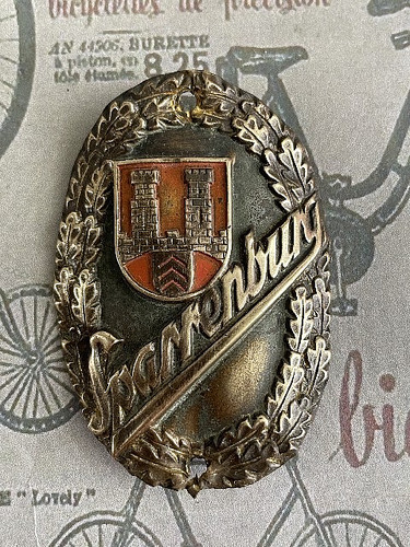 Fahrrad moped reiter emblem - fahrrad,