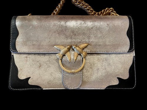 Pinko love bag gold schwarz - pinko,