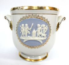 Pâte sur Pâte Cachepot Übertopf Blumentopf 19 Jh. Paris