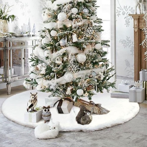 Weihnachtsbaum decke kunstfell - weihnachtsbaum,