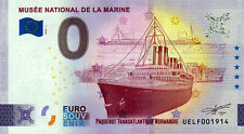 Null Euro Schein - 0 Euro - Frankreich - Musee National de la Marine 2024-1