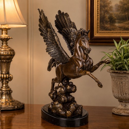 Bronze skulptur pegasus - bronze,