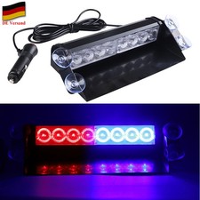 Auto KFZ 8 LED Rot und Blau