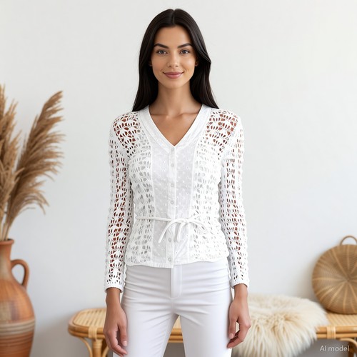 Boho romantik strickjacke - boho,