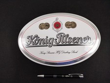 Werbeschild - oval + gewölbt  - König Pilsener – Brauerei - Sammlungsauflösung