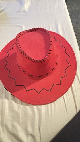 Roter cowboyhut aus - cowboyhut,