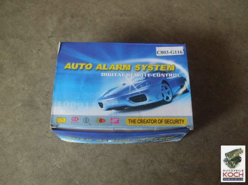 Auto alarm system universal - alarm,