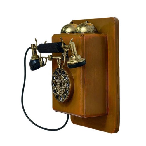 Vintage telefon wanddekoration - vintage,