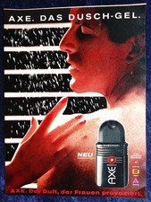 Axe Duschgel, "Der Duft, der Frauen Provoziert" originale Werbung aus 1987