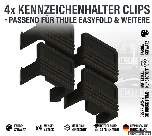 Kennzeichenhalter - 4x,