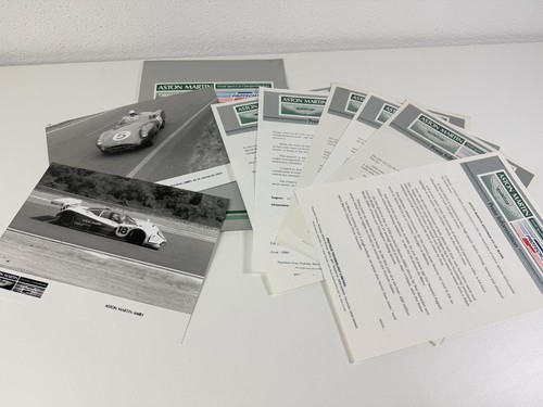 Aston martin amr1 presse mappe - aston,