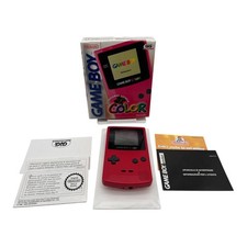 Nintendo Gameboy Color Konsole - Rot OVP & CIB | Neue Frontscheibe - Italienisch