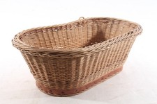 alter Korb Schale Holz für Puppenwagen Spielzeug Vintage