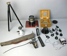 Konvolut Kamera Zubehör ua Objektiv Emil Busch Rathenow Voigtländer Braunschweig