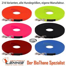 BioThane Schleppleine genäht, alle Hunde, Handschlaufe, Suchleine, Fährtenleine