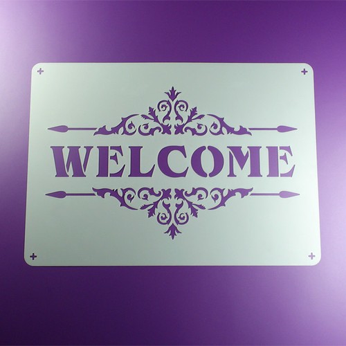 Schablone welcome - schablone,