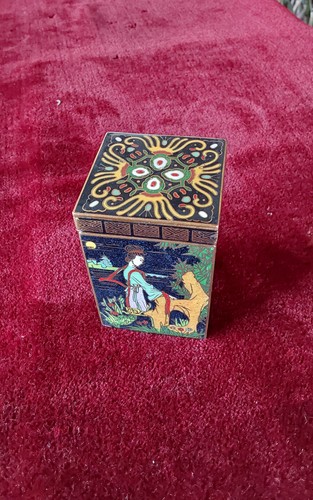 Chinesische teedose cloisonnè - chinesische,
