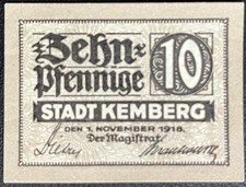 10 Pfennig Kemberg 1918