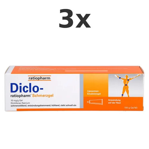Diclo ratiopharm schmerzgel - 3x, diclo-ratiopharm