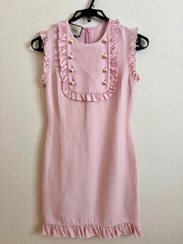 Gucci kleid ärmellos rüschen - gucci,