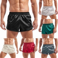 Herren Satin Seide Pyjama