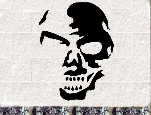 Totenkopf skrull aufkleber - skrull,