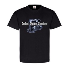 Feldfernsprecher FF OB-ZB Denken Drücken Sprechen Bundeswehr T Shirt #12726
