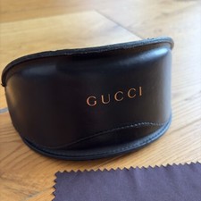 Gucci Vintage Sonnenbrillenetui – Schwarz, Groß & Leder