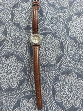 Omax Uhr Damen Neuwertig Lederarmband Nickelfrei Wasserfest