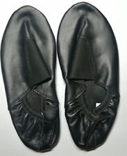 Ballettschuhe Gymnastikschuhe Schläppchen Leder Tanz Turnschläppchen black Gr 33
