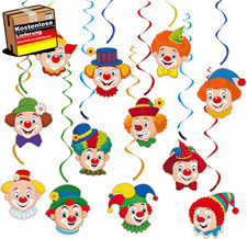 Clown Girlanden Set für