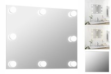 Wandspiegel Ohne Rahmen Mit LED-Beleuchtung Rechteckig Glas