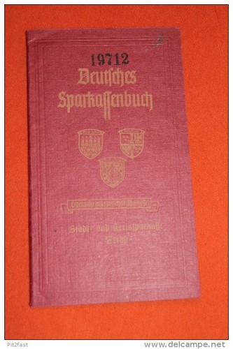 Altes sparbuch zerbst - altes,