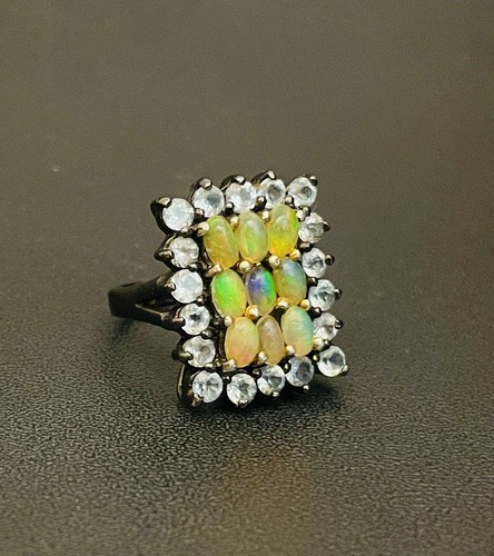 Ring welo opal blauesaphire - welo,