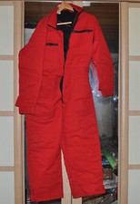 Arbeitsoverall Rot 4 x Reißverschluss Dicke ausf. (Winter) Gr. 48/50