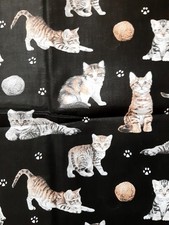 Katzen Baumwollstoff 100 %