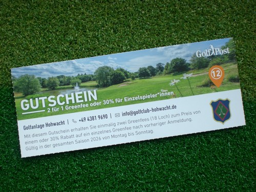 Golf greenfee gutschein - golf,