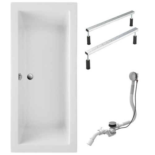 Badewanne balos weiß 170x75 - badewanne,