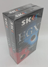 2 Leerkassetten VHS, SK CHROME MASTERTAPE, HGX HIGH GRADE EXTRA, E 240