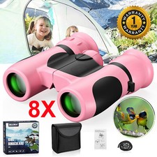 Fernglas für Kinder Kinderfernglas 8x21, Binocular Teleskop Kinderfernglas Rosa