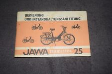 Betriebsanleitung Bedienungsanleitung JAWA Moped Transistor 25 sehr gut