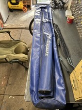 SHAKESPEARE OLD SCHOOL BLAU VINYL ANGELRUTE REISETASCHE. ANGELGEPÄCK