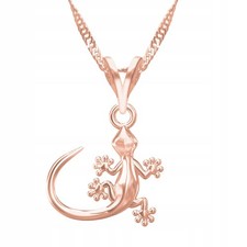 Vergoldete Halskette Echse